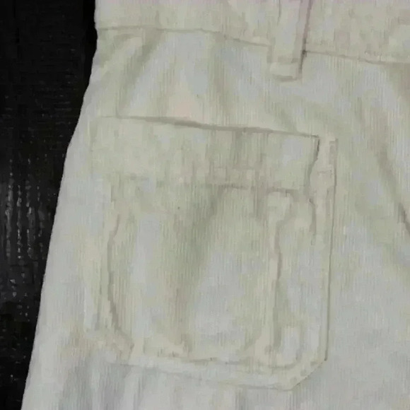 FAHERTY White Relaxed Fit Stretch Corduroy Flare Leg Pants Women Size 27 New - Picture 6 of 13